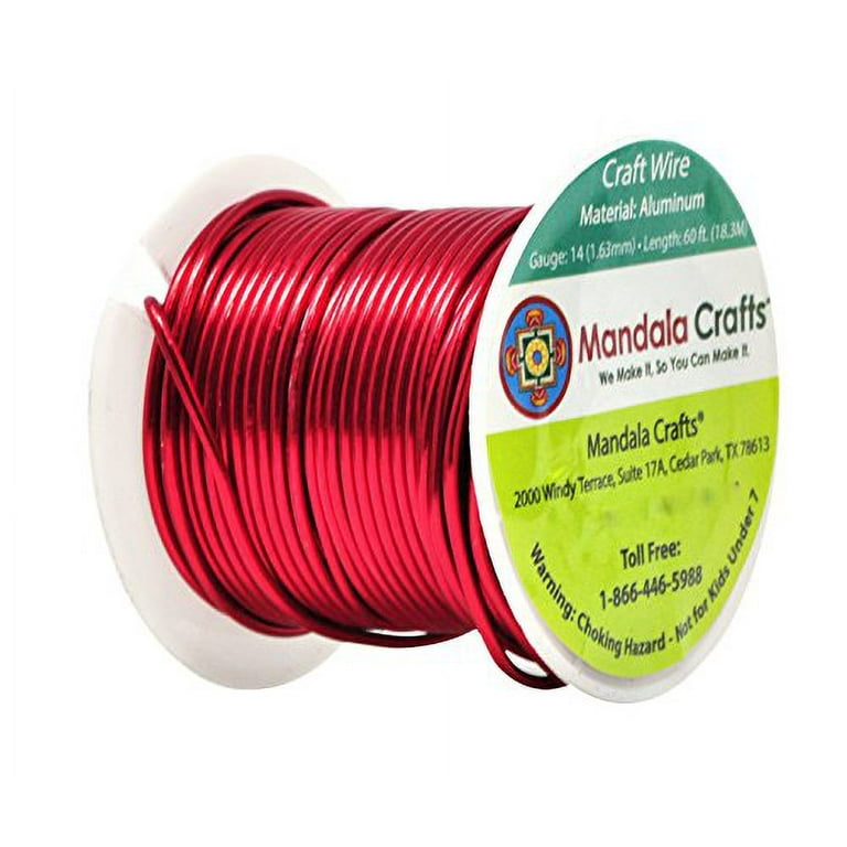 Mandala Crafts Thin Copper Wire for Jewelry Making, Sculpting