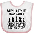 thumbnail image 3 of Inktastic Future Chess Player Like Daddy Boys or Girls Baby Bib, 3 of 4