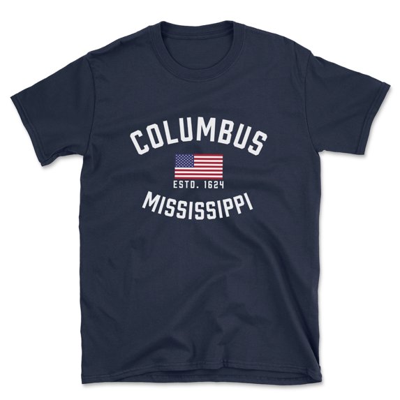 Columbus Mississippi Patriot Men's Cotton T-Shirt