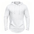 thumbnail image 4 of Uikmnh Men's Sweatshirts, Solid Color Hoodie Sweatshirt Classic Comfort Knit with Front Pocket for Everyday Wear, Hoodies for Men,XL, 4 of 5