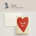 thumbnail image 5 of Greeting Cards 10 Pack Big Heart Wedding 4.25 x 5.5 Inch Blank Thank You, 5 of 5