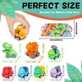 thumbnail image 2 of Dinosaur Toy Cars, 8PCS Friction Power Cars for Toddler 1-3, Baby Pull Back Dinosaur Toy Cars, Push Go Vehicles with Playmat & Storage Bag, 2 Year Olds Boys Girls Educational Birthday Christmas Gifts, 2 of 7