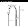 thumbnail image 4 of American Standard 4803.300 Studio S 1.8 GPM Single Hole Pull Down Kitchen Faucet - Brushed, 4 of 7