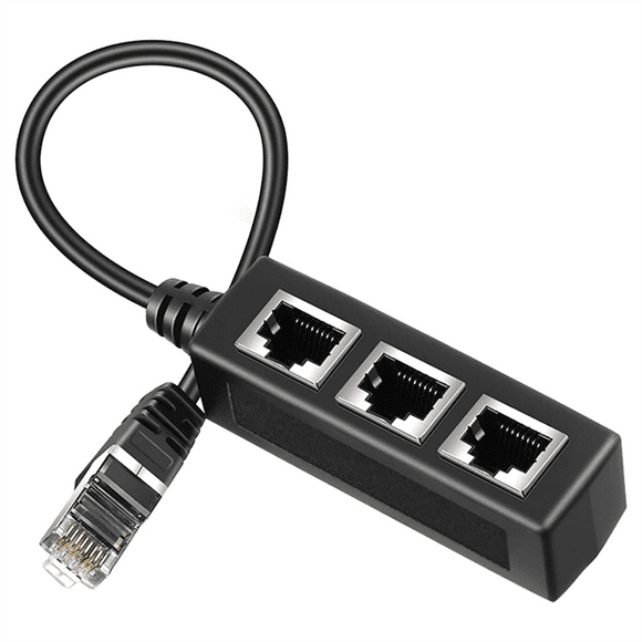 Rj45 Ethernet Splitter Adapter, Ethernet Splitter 1 to 3 , for Home, Office, School Network Expansion