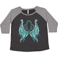 thumbnail image 3 of Inktastic Ovarian Cancer Awareness with Butterfly Ribbon Words Women's Plus Size T-Shirt, 3 of 5
