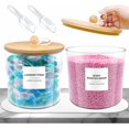 thumbnail image 1 of 2 Pack Laundry Room Organization laundry detergent dispenser, Laundry Organization and Storage Container with Lids and Labels, Scoop, Non-Slip PU Leather Pad for Laundry Detergent, Pods, Scent Booster, 1 of 6