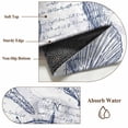 thumbnail image 6 of Purple Blue Compass 2'x6' Runner Rugs for Hallway Kitchen Bedside Non Slip Washable, Vintage Nautical Summer Ocean Shell Entryway Rug Runners with Rubber Backing, Long Carpet Runner for Laundry Room, 6 of 8