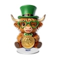 thumbnail image 2 of St Patricks Day Leprechaun Figurines Decorations Irish Shamrock St. Patricks Leprechaun Statue Clover Acrylic Resin Figurine Gifts for Spring Home Indoor Table Desk Shelf Holiday Decor, 2 of 6
