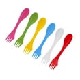 thumbnail image 2 of 2x Bulk 6 of Preimium Sporks - , tenedor y utensilios combinados - de desorden para picnic libre, camping, Zulema Spork multiusos para exteriores, 2 of 7