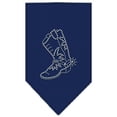 thumbnail image 1 of Boot Rhinestone Bandana Navy Blue Large, 1 of 1
