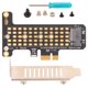 thumbnail image 2 of Tarjeta Elevadora Pci NVMe M.2 A PCIE X1, Diseño De Transferencia De Calor De Aluminio, Deflector De Media Altura, Adaptador NVMe PCIE Para Para Escritorio, 2 of 7