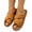 Coffee, variant on Iyufng Womens Criss Cross Strap Textile Slippers Soft Comfortable Open Toe Flat Warm Cozy Casual Indoor House Slide Sandals