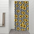thumbnail image 3 of Boho Vintage Yellow Sunflower Shower Curtain 36x72 Inches for Bathroom, Bee Butterfly Floral Wildflower Design, Quick-Dry Polyester with Hooks, Country Rustic Farmhouse Decor, 3 of 5