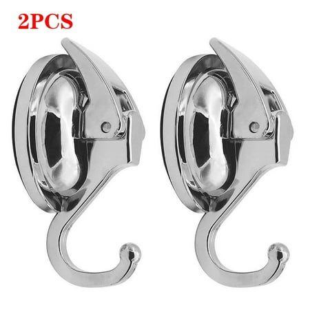 

Heavy Duty Vacuum Suction Cups Hooks (2Pack) Specialized for Kitchen&Bathroom&Restroom Organization by WJFORLION