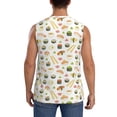 thumbnail image 4 of Balery Sushi and Rolls Camisetas sin mangas para hombre, absorbe la humedad y protege contra el mal olor.-Small, 4 of 7