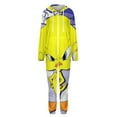 thumbnail image 4 of Looney Tunes Tweety Womens Mens Hooded Jumpsuit - Zip Up One Piece Pajamas Soft Cozy Winter Warm Plush Loungewear, 4 of 8