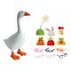 thumbnail image 1 of 1 Pieza Soporte de Llaves Ganso Estatua de Pato Titular Divertido Animal con Gafas Accesorios Tejidos Resina para Escritorio Oficina Regalo Decoración Hogar, 1 of 9