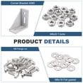 thumbnail image 4 of Aluminum Extrusion Profile Connector Set, 4080 Series Corner Brackets,2 Set, 4 of 6