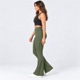 thumbnail image 5 of Carlikeit Women's Flare Leggings High Waisted Yoga Workout Pants with Cargo Pockets No Front Seam High Stretch Quick Dry Bootcut Leggings, 5 of 7