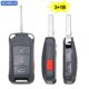 thumbnail image 1 of 2/3/4 Button Flip Remote Car Key Shell Case Housing For Porsche Cayenne 2004 2005 2006 2007 2008 2009 2010 2011 Haa / Hu66 Blade, 1 of 1
