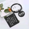 thumbnail image 3 of Dad Gifts Keychain Father’s Day Gifts from Son Daughter Children Square Keyring Birthday Christmas Gifts for Papa Daddy - Heroes For Girls Black 03, 3 of 5