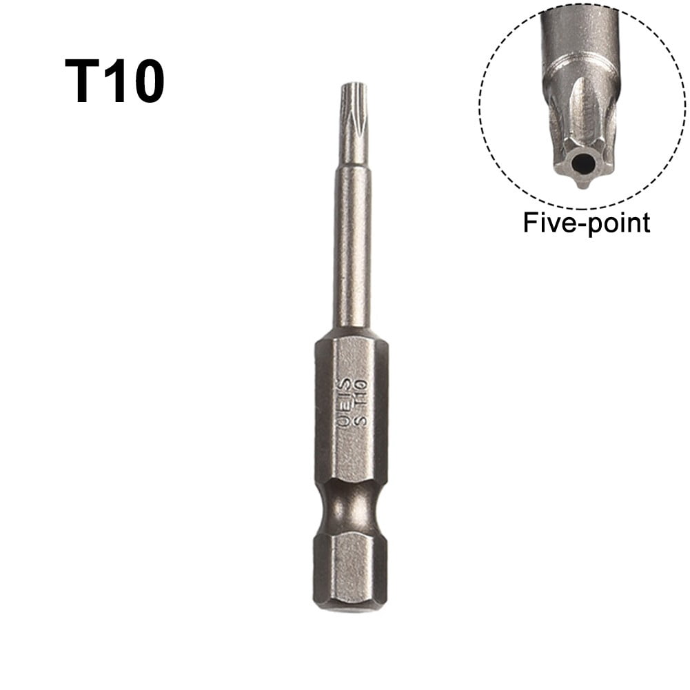 Embout Impact Torx T10 – Tige Hexagonale 1/4 Pouce – Longueur 2 Pouces – Pour Visseuses Et Tournevis