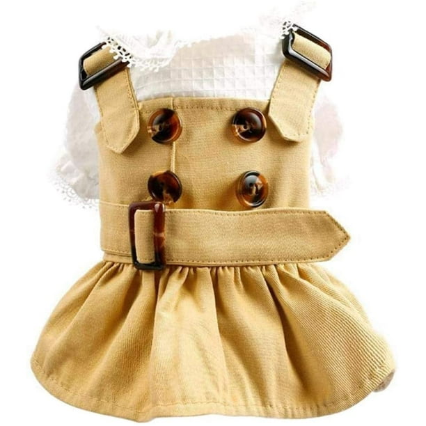 Hermosos vestidos de princesa estilo británico para cachorros, ropa para perros pequeños, vestidos para cachorros, ropa de primavera y verano.