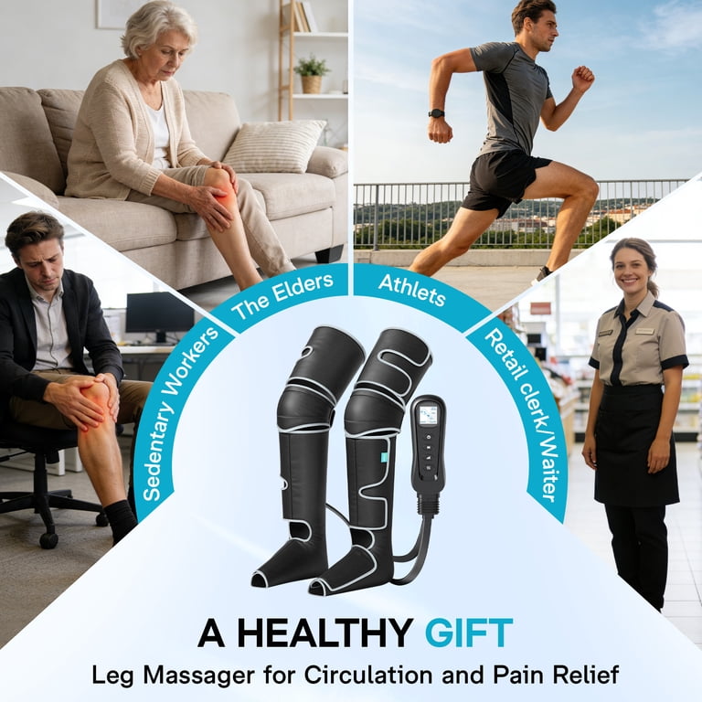 Alljoy Leg Compression Massager with Heat, 6 Modes photo 7