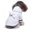 thumbnail image 4 of Dog Pajamas Soft Pet Bathrobe Adjustable Belt Polyester Quick-Drying Robe Warm Animal Pajamas Hooded Bathrobe For Pet Dog Cat Gift Big Dog Clothes Holiday, 4 of 9