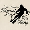 thumbnail image 2 of CafePress - Skiing Retirement Plan Tote Bag - Unisex Canvas Tote Bag, Beige, 1-Piece, 2 of 6