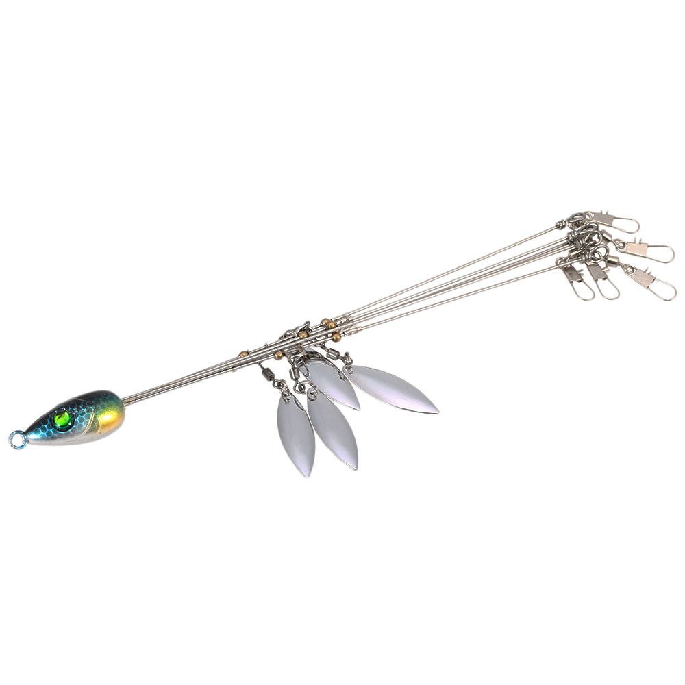 5 Arms Alabama Umbrella Rigs Fishing Bass Lures Bait Kit Swim Baits