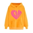 thumbnail image 2 of SOOMLON Valentines Day Hoodies Women Lover Valentines Gift Plus Size Loose Long Sleeve Crew Neck Sweatshirts Tops Cute Heart Print Pullovers Shirts Trendy Holiday Clothes 2025 Yellow L, 2 of 5