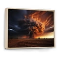 thumbnail image 2 of Designart "Raging Inferno of the Storm II" Landscapes Floater Framed Canvas Art Print, 2 of 7