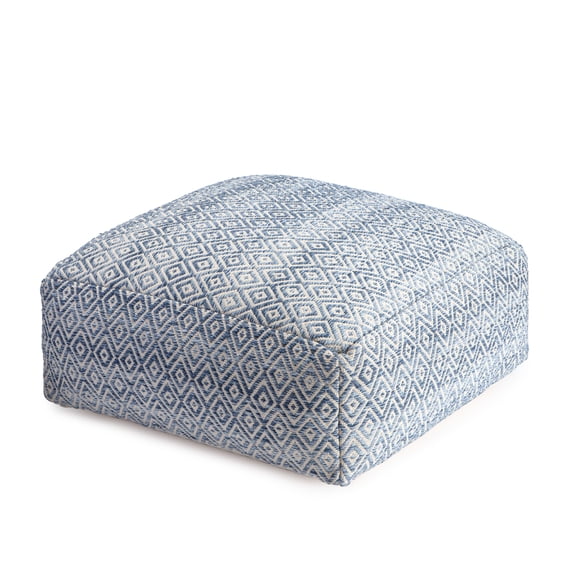 Anji Mountain Cotton Polyester Square Poufs