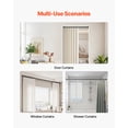 thumbnail image 6 of VEVOR Shower Curtain Rod,28-76 Inches, 1 Inch Diameter, Adjustable Spring Tension Stainless Steel Telescoping Rod with Holders, No Drilling Non-Slip for Bathroom, Closet, Window, Room Divider, Black, 6 of 9