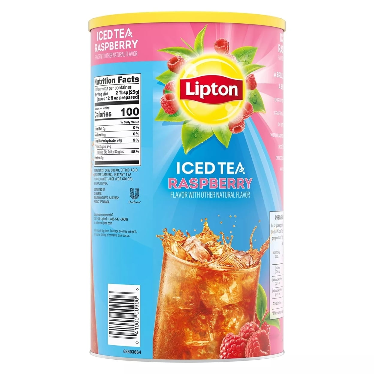 Lipton Raspberry Iced Tea Mix (89.8 Ounce)
