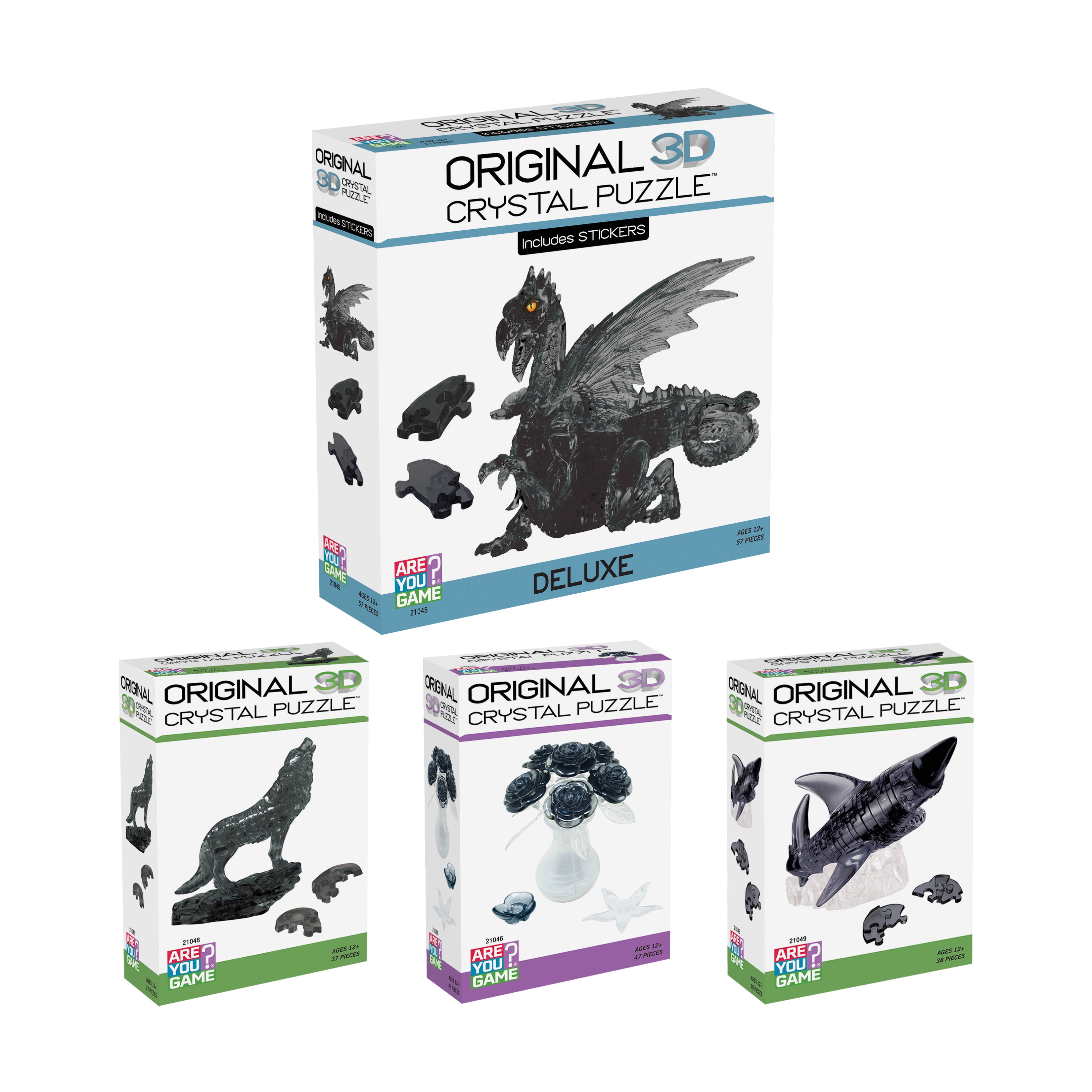 AreYouGame.com 3D Crystal Puzzle - Black Magic Collection: 179 Pcs