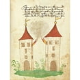 thumbnail image 3 of German 16th Century 19x24 Black Modern Framed Museum Art Print Titled - Civic festival of the Nuremberg Schembartlauf - Towers, 3 of 5