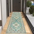 thumbnail image 2 of Soft Touch Carpet Vintage Machine Washable Runner Rug Soft Wear Resistant Non-slip Thin Hallway Runner Rug Entryway Indoor Carpet Floor for Home, 2 of 8
