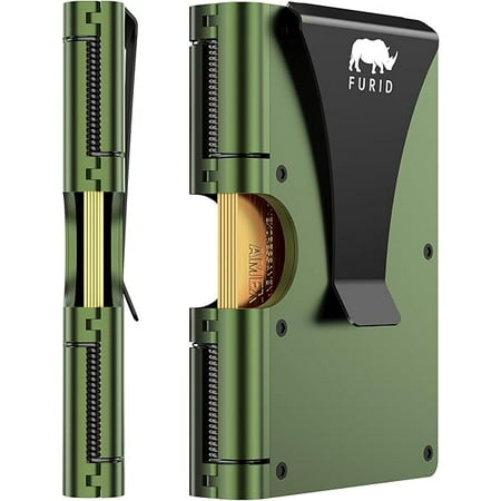 ZCCard Wallet for Men Slim Minimalist: Metal Wallets with Money Clip - Rfid Thin Front Pocket Credit Card Holder - Gift for Men Husband Father at Anniversay Brithday