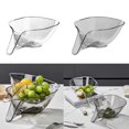 thumbnail image 2 of Multifunctional Draining Basket Drainage Bowl Household Sink Vegetable Basin Kitchen Washing Machine Rice Siev, 2 of 4