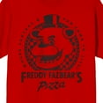 thumbnail image 2 of Five Nights At Freddy's Freddy Fazbear's Pizza Where Fantasy & Fun Come To Life Men's Red Crew Neck Short Sleeve T-shirt-Medium, 2 of 3