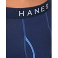 thumbnail image 4 of Hanes Ultimate Men's Underwear Boxer Briefs Pack - 4-Pack - ComfortSoft Cotton Ringer - Moisture-Wicking Black/Blue/Gray S, 4 of 8
