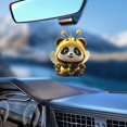 thumbnail image 6 of RuiJiao Adorable Panda Honeybee Acrylic Pendant - 2D Flat Design for Car Rearview Mirror and Home Decor, Pleasant Accessory for Interiors, 6 of 9