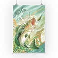 thumbnail image 2 of Ohio, Fish All Day, Bass (12x18 Wall Art Poster, Room Decor), 2 of 3
