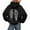 Black-3, variant on Womens Loose Hooded Sweatshirt Silver Sequin Wing Graphic Y2K Long Sleeve Basic Solid Tone Versatile Daily Loungewear Tops