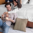 thumbnail image 2 of Plutus Brands Multi-Color Plutus Weave Stripe Luxury Throw Pillow 20 in x 30in, Double Sided 20" x 30" Queen, 2 of 2
