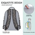 thumbnail image 5 of Colorful Vintage Waterproof Student Backpack - Breathable & Lightweight for Daily Use, 5 of 5