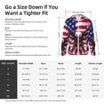 thumbnail image 6 of Logiee USA Eagle with Spread Wings Print Men's Women Light Jacket Full Zip Sun Protection Hoodie Long Sleeve Sun Shirts for Men Hiking Fishing Zip Pockets-Large, 6 of 8