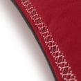 thumbnail image 3 of JWH Christmas Reindeer Pillow Covers with Wooden Button Decorative Holiday Wool Pillow Cases for Room Decoration 14x20inch in Red Beige, 3 of 8
